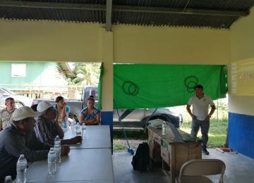 Primera Reunin Con Productores De La Comunidad De Cilico Creek